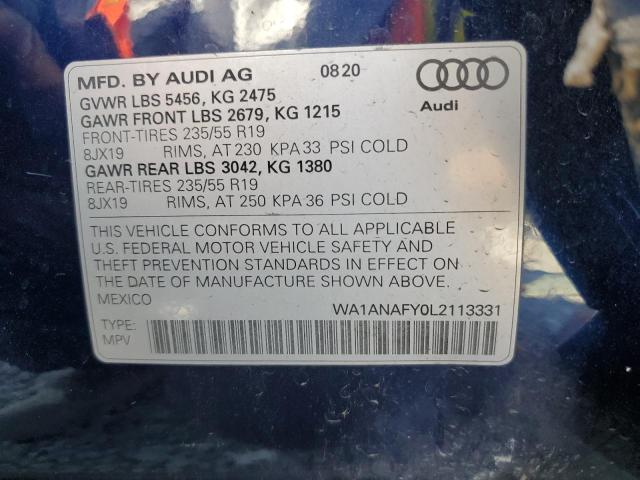 Photo 11 VIN: WA1ANAFY0L2113331 - AUDI Q5 