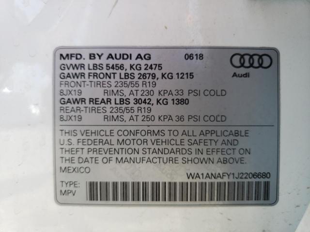 Photo 13 VIN: WA1ANAFY1J2206680 - AUDI Q5 PREMIUM 