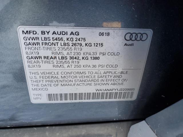 Photo 12 VIN: WA1ANAFY1J2209885 - AUDI Q5 PREMIUM 