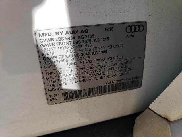 Photo 13 VIN: WA1ANAFY1K2040503 - AUDI Q5 