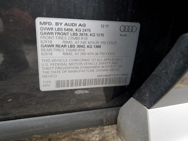 Photo 12 VIN: WA1ANAFY2J2116602 - AUDI Q5 