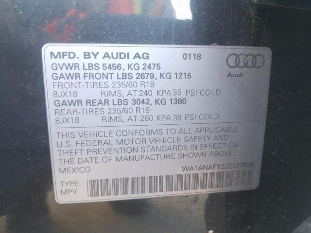 Photo 9 VIN: WA1ANAFY2J2127938 - AUDI Q5 