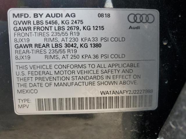 Photo 12 VIN: WA1ANAFY2J2227988 - AUDI Q5 