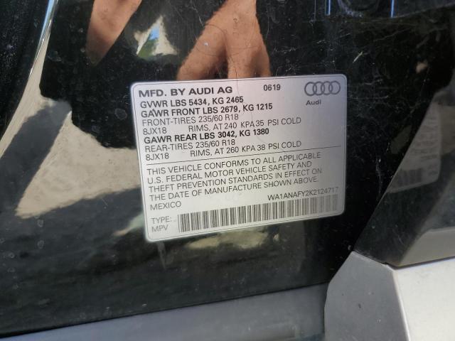 Photo 12 VIN: WA1ANAFY2K2124717 - AUDI Q5 PREMIUM 