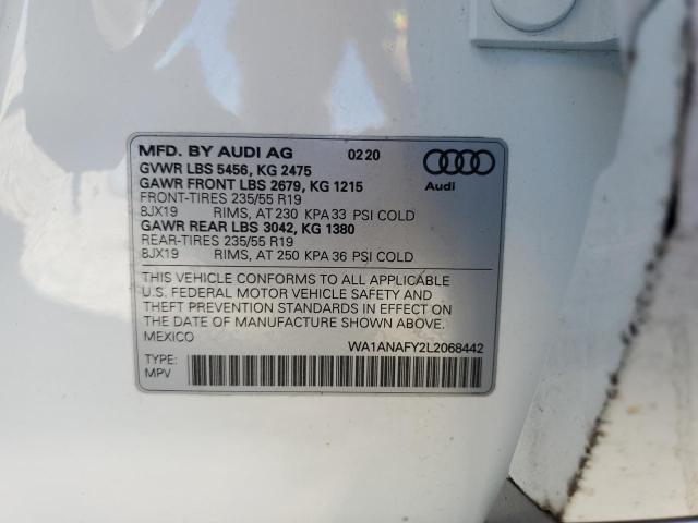 Photo 12 VIN: WA1ANAFY2L2068442 - AUDI Q5 PREMIUM 