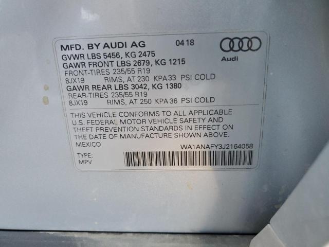 Photo 12 VIN: WA1ANAFY3J2164058 - AUDI Q5 PREMIUM 