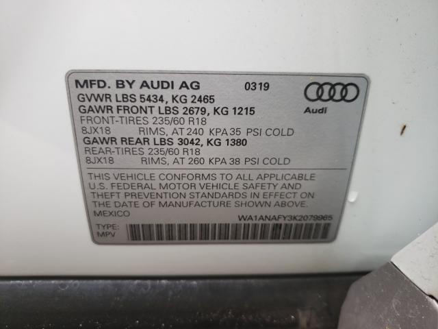 Photo 9 VIN: WA1ANAFY3K2079965 - AUDI Q5 