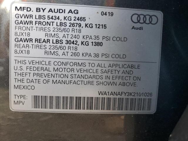 Photo 12 VIN: WA1ANAFY3K2101026 - AUDI Q5 