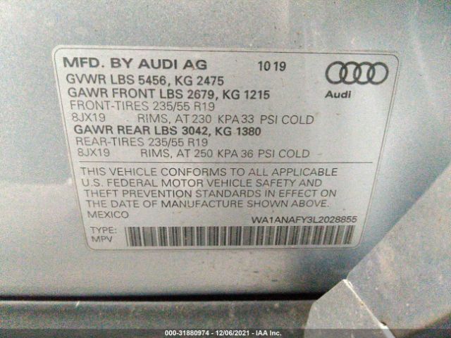 Photo 8 VIN: WA1ANAFY3L2028855 - AUDI Q5 