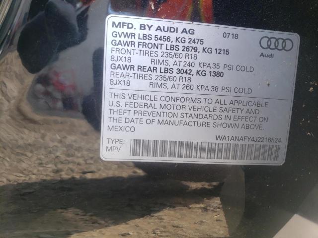 Photo 9 VIN: WA1ANAFY4J2216524 - AUDI Q5 