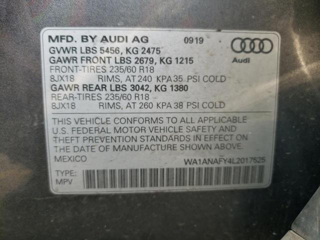 Photo 12 VIN: WA1ANAFY4L2017525 - AUDI Q5 