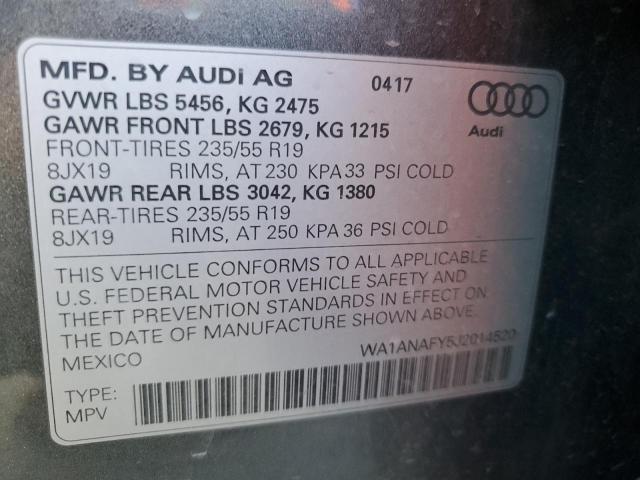 Photo 12 VIN: WA1ANAFY5J2014520 - AUDI Q5 PREMIUM 