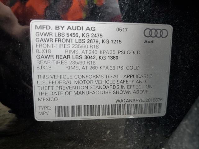 Photo 11 VIN: WA1ANAFY5J2015876 - AUDI Q5 