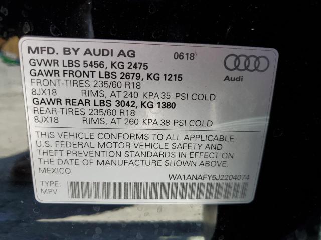 Photo 9 VIN: WA1ANAFY5J2204074 - AUDI Q5 PREMIUM 