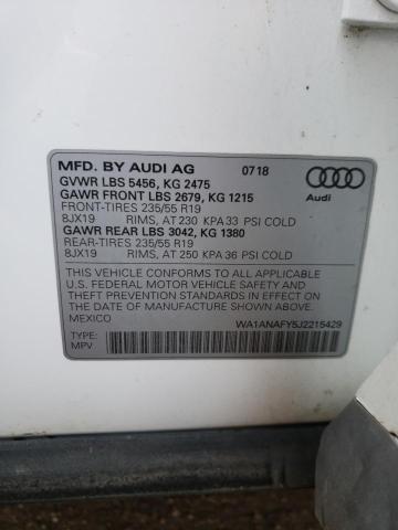 Photo 11 VIN: WA1ANAFY5J2215429 - AUDI Q5 PREMIUM 