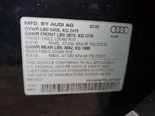 Photo 9 VIN: WA1ANAFY5L2072405 - AUDI Q5 PREMIUM 