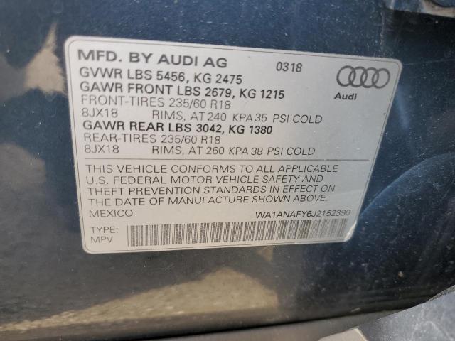 Photo 13 VIN: WA1ANAFY6J2152390 - AUDI Q5 PREMIUM 