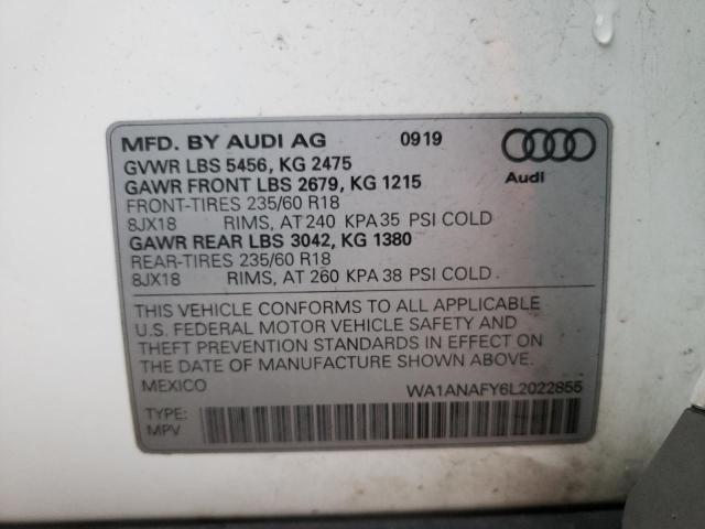 Photo 9 VIN: WA1ANAFY6L2022855 - AUDI Q5 PREMIUM 