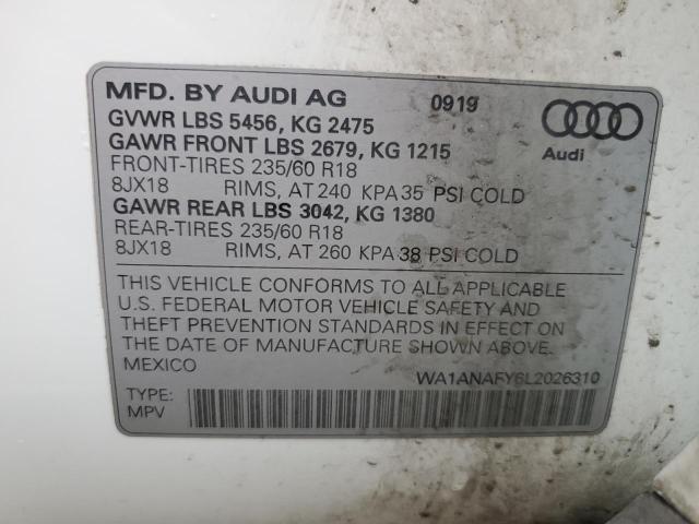 Photo 12 VIN: WA1ANAFY6L2026310 - AUDI Q5 PREMIUM 