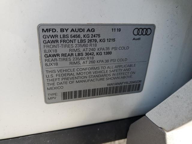 Photo 12 VIN: WA1ANAFY6L2040238 - AUDI Q5 PREMIUM 