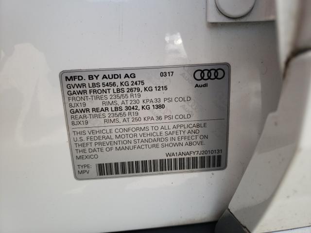 Photo 9 VIN: WA1ANAFY7J2010131 - AUDI Q5 