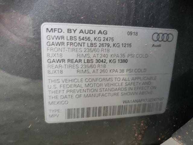 Photo 9 VIN: WA1ANAFY7J2247167 - AUDI Q5 PREMIUM 