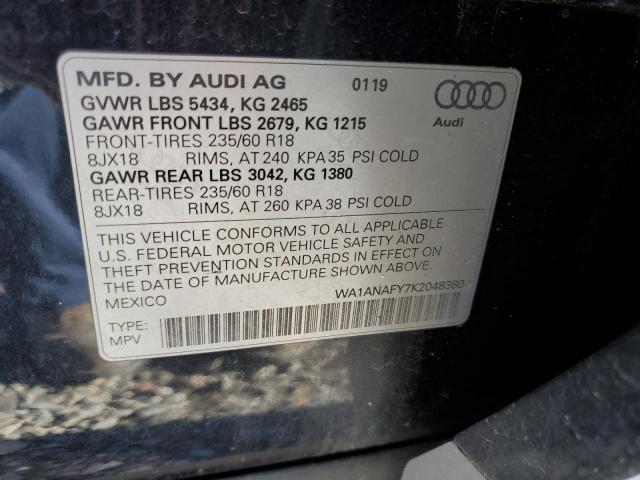 Photo 12 VIN: WA1ANAFY7K2048380 - AUDI Q5 