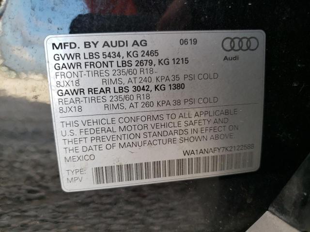 Photo 13 VIN: WA1ANAFY7K2122588 - AUDI Q5 PREMIUM 