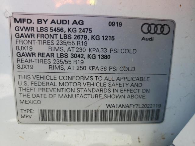 Photo 12 VIN: WA1ANAFY7L2022119 - AUDI Q5 PREMIUM 