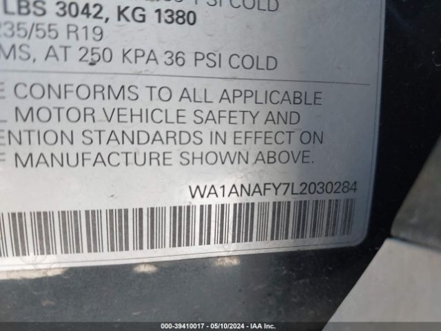 Photo 8 VIN: WA1ANAFY7L2030284 - AUDI Q5 