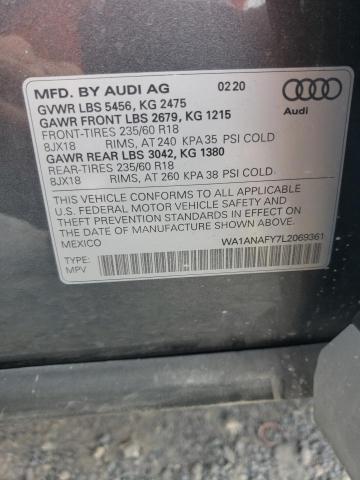 Photo 12 VIN: WA1ANAFY7L2069361 - AUDI Q5 PREMIUM 