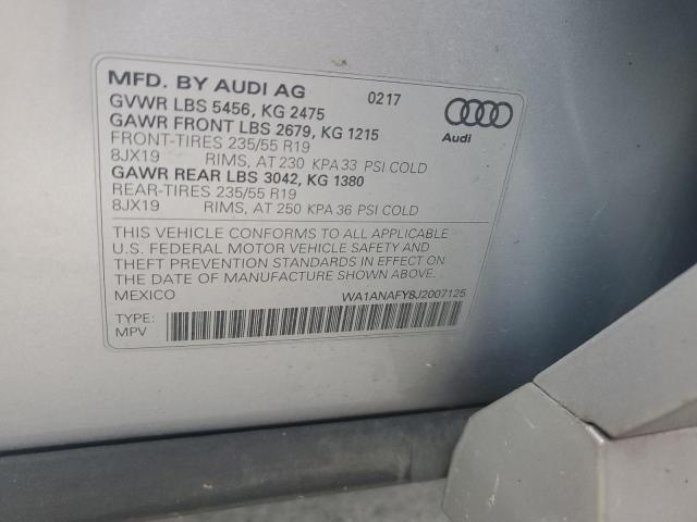 Photo 12 VIN: WA1ANAFY8J2007125 - AUDI Q5 