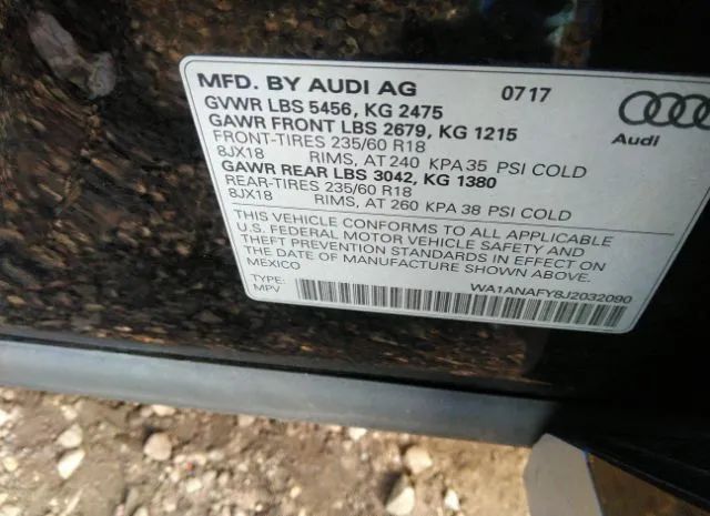 Photo 8 VIN: WA1ANAFY8J2032090 - AUDI Q5 