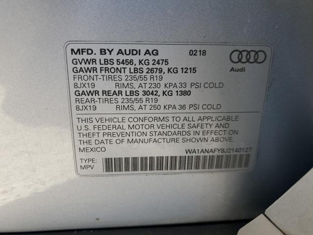 Photo 13 VIN: WA1ANAFY8J2140127 - AUDI Q5 PREMIUM 