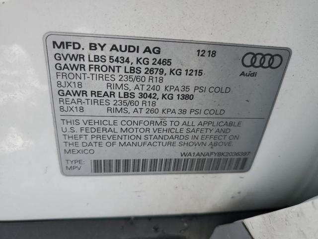 Photo 11 VIN: WA1ANAFY8K2036397 - AUDI Q5 