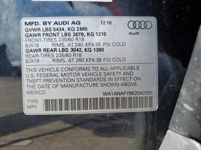 Photo 13 VIN: WA1ANAFY8K2042555 - AUDI Q5 