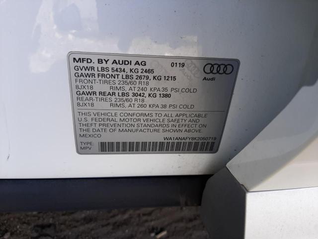 Photo 9 VIN: WA1ANAFY8K2050719 - AUDI Q5 PREMIUM 