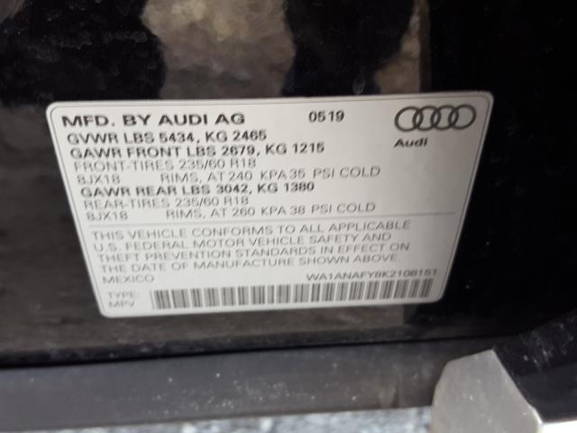 Photo 9 VIN: WA1ANAFY8K2108151 - AUDI Q5 