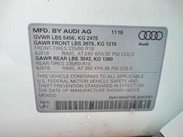 Photo 9 VIN: WA1ANAFY8L2042041 - AUDI Q5 PREMIUM 