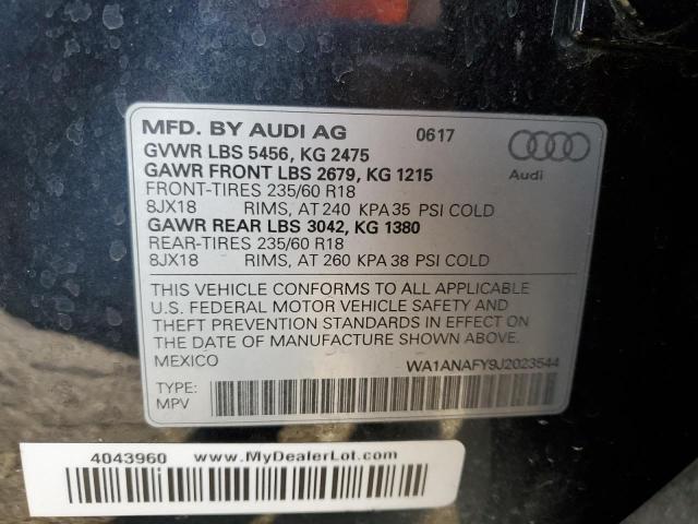 Photo 12 VIN: WA1ANAFY9J2023544 - AUDI Q5 PREMIUM 