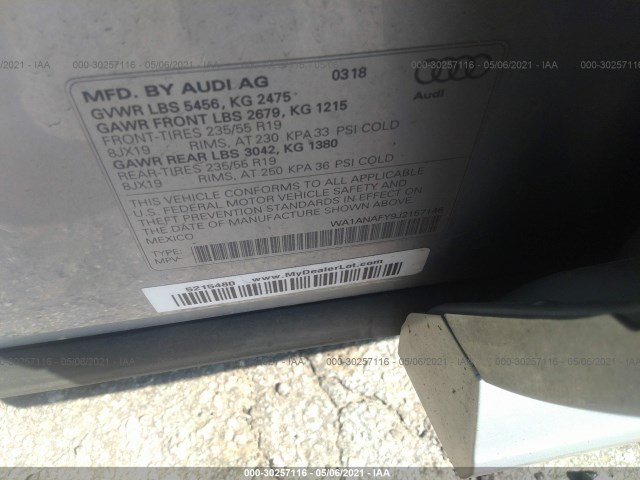 Photo 8 VIN: WA1ANAFY9J2157146 - AUDI Q5 