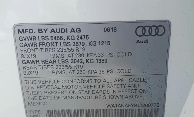 Photo 9 VIN: WA1ANAFY9J2200772 - AUDI Q5 