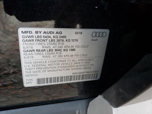 Photo 9 VIN: WA1ANAFY9K2075631 - AUDI Q5 PREMIUM 