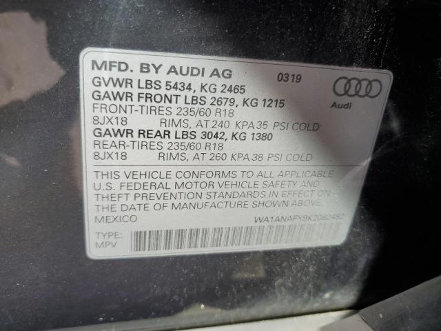 Photo 13 VIN: WA1ANAFY9K2082482 - AUDI Q5 PREMIUM 