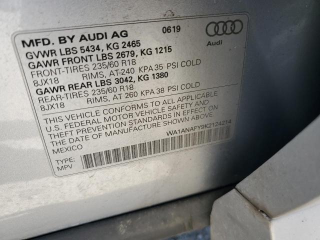 Photo 12 VIN: WA1ANAFY9K2124214 - AUDI Q5 