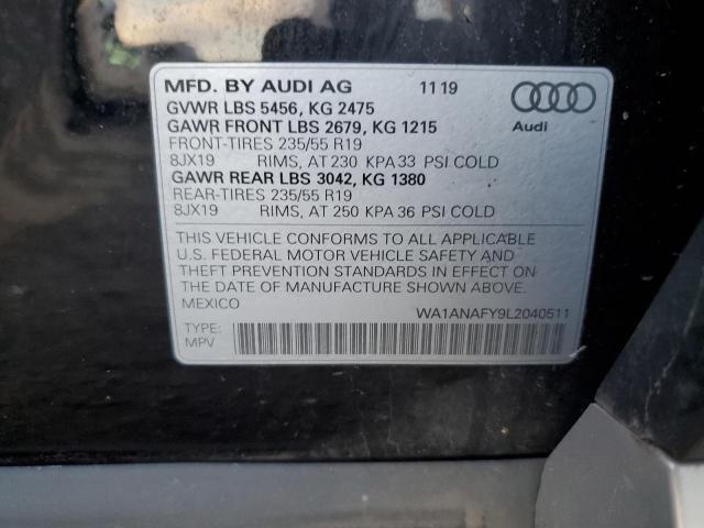 Photo 11 VIN: WA1ANAFY9L2040511 - AUDI Q5 PREMIUM 