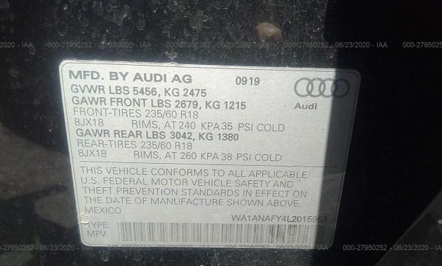 Photo 8 VIN: WA1ANAFYAL2015953 - AUDI Q5 