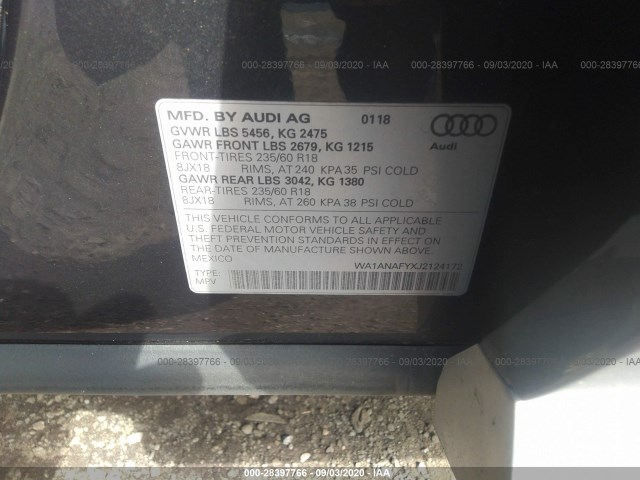 Photo 8 VIN: WA1ANAFYXJ2124172 - AUDI Q5 