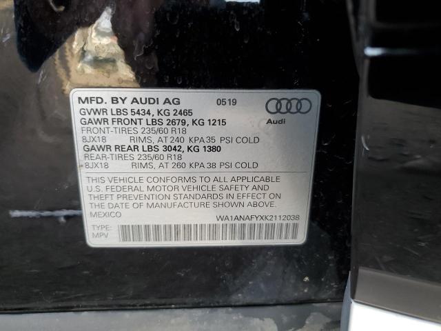 Photo 12 VIN: WA1ANAFYXK2112038 - AUDI Q5 