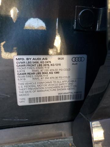 Photo 9 VIN: WA1ANAFYXL2088762 - AUDI Q5 PREMIUM 